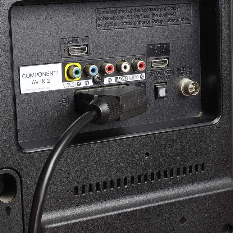 كابل محول 20 دبوس SCART إلى SCART لأجهزة DVD/HDTV/AV/TV، طول الكابل: 1.5م، 1.5م