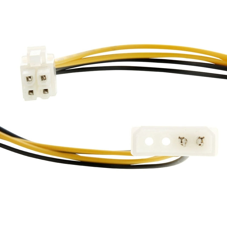 Motherboard Molex IDE 2-pin to 4-Pin ATX P4 12V ATX CPU Power Connector Adapter Cable, 2 Pin Male to 4 Pin Female