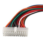 كابل تمديد ATX 24 دبوس من ذكر إلى أنثى، الطول: 25 سم، 24 دبوس ذكر إلى 24 دبوس أنثى، 25 سم