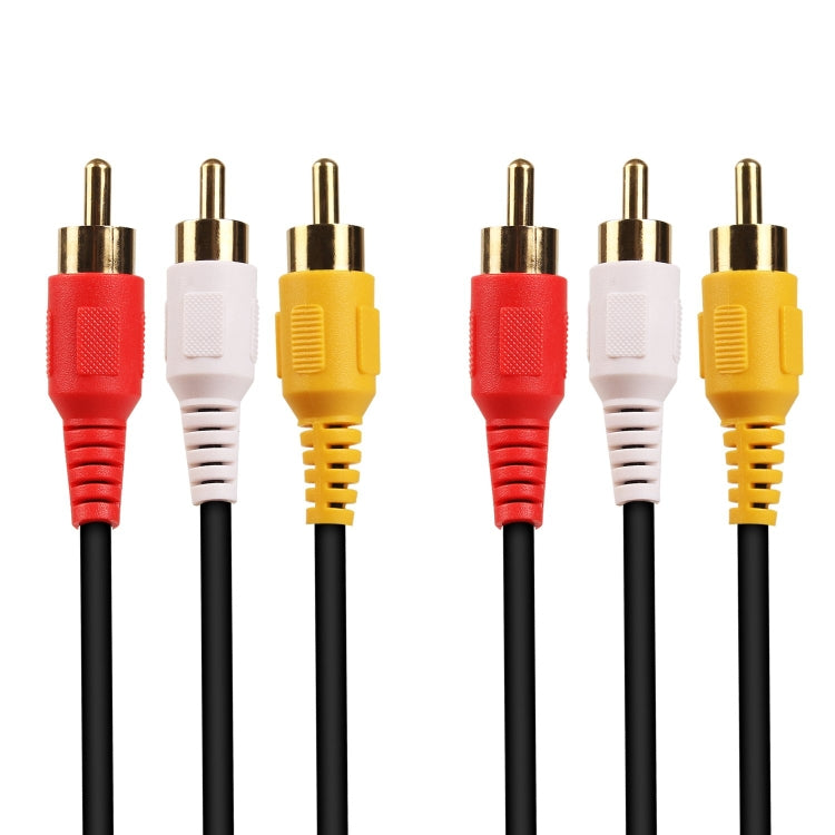 كابل صوت وفيديو ستيريو RCA بجودة عادية، الطول: 3 أمتار، 3 RCA إلى 3 RCA، الطول: 3 أمتار