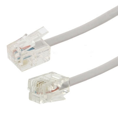 كابل هاتف RJ11 بأربعة أسلاك، الطول: 1.5 متر، الطول: 1.5 متر