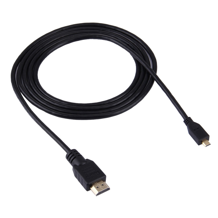 كابل Micro HDMI إلى HDMI بطول 1.5 متر، 19 دبوس، الإصدار 1.4، يدعم 3D، موصل HDMI ذكر، يدعم 3D، الطول: 1.5 متر