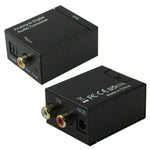 محول صوت RCA تماثلي إلى بصري رقمي Toslink (أسود)، 2 RCA إلى Spdif+Coaxial
