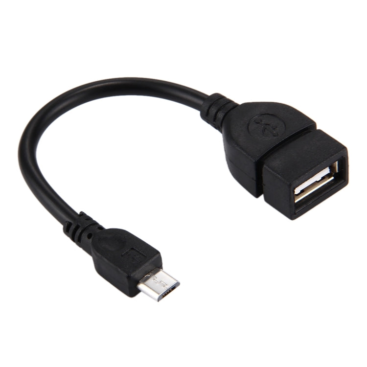 محول USB A أنثى إلى Micro USB 5 دبابيس ذكر بطول 10 سم مع OTG
