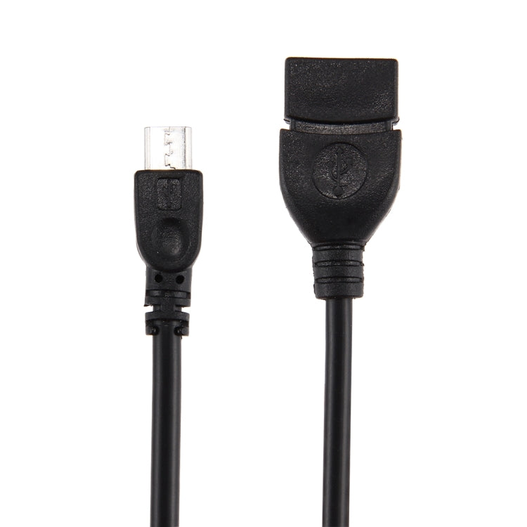 محول USB A أنثى إلى Micro USB 5 دبابيس ذكر بطول 10 سم مع OTG