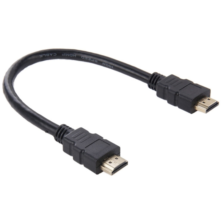 كابل HDMI مطلي بالذهب 1.3 إصدار بطول 28 سم، 19 دبوس HDMI إلى 19 دبوس HDMI، مطلي بالذهب، الطول: 28 سم