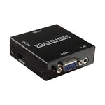 صندوق مقياس HDMI Mini VGA إلى HDMI بدقة HD 1080P مع محول صوت وفيديو رقمي للكمبيوتر / التلفاز عالي الدقة، HD 1080P