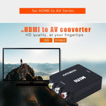 محول فيديو صغير VK-126 بدقة HD من HDMI إلى AV/CVBS، HDMI إلى AV/CVBS