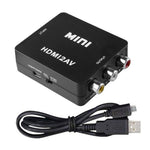 محول فيديو صغير VK-126 بدقة HD من HDMI إلى AV/CVBS، HDMI إلى AV/CVBS