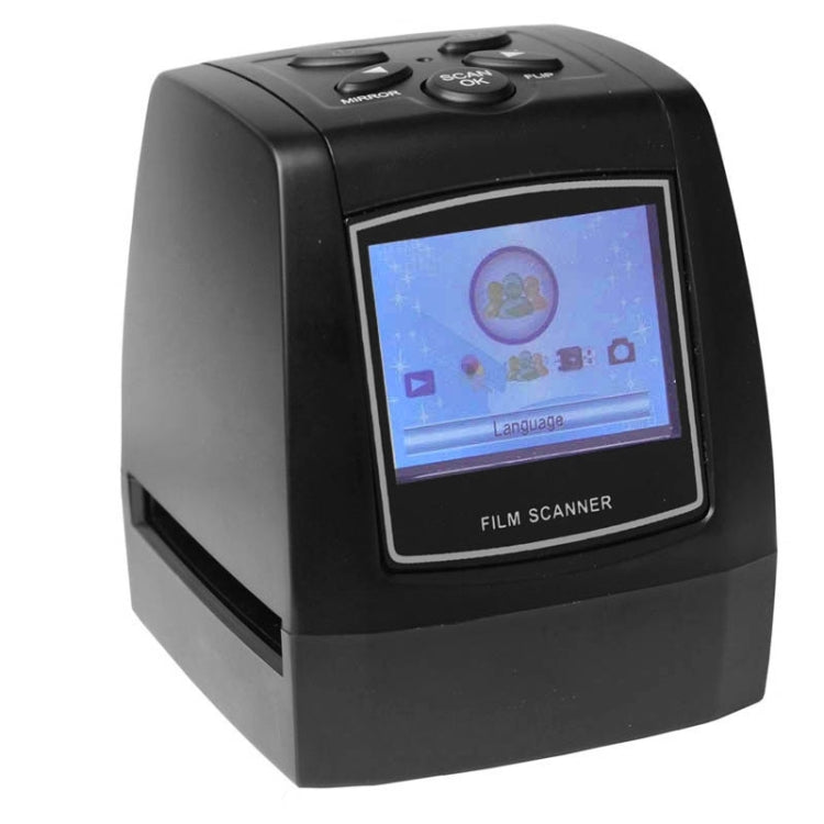ماسح أفلام EC718 USB 2.0 بدقة 5 ميجابكسل بشاشة TFT LCD بحجم 2.36 بوصة، يدعم بطاقة SD، EC718