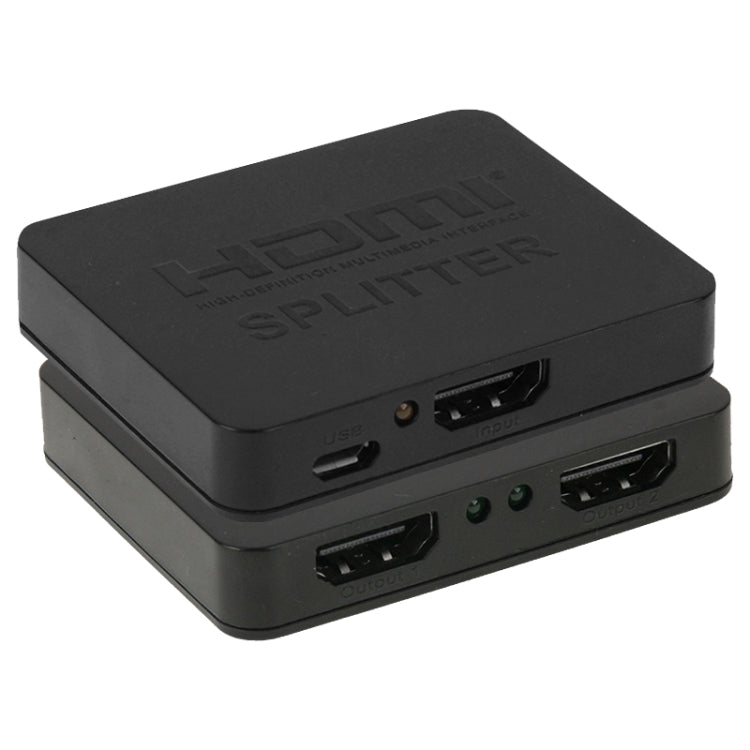 مقسم HDMI صغير كامل الدقة 4K 1x2 3D V1.4b لتلفاز HDTV / جهاز استقبال / DVD / جهاز عرض / مسجل فيديو رقمي، HDMI V1.4b