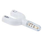 3.5mm Stereo Male to 3.5mm Headphone & Mic Female Splitter Adapter