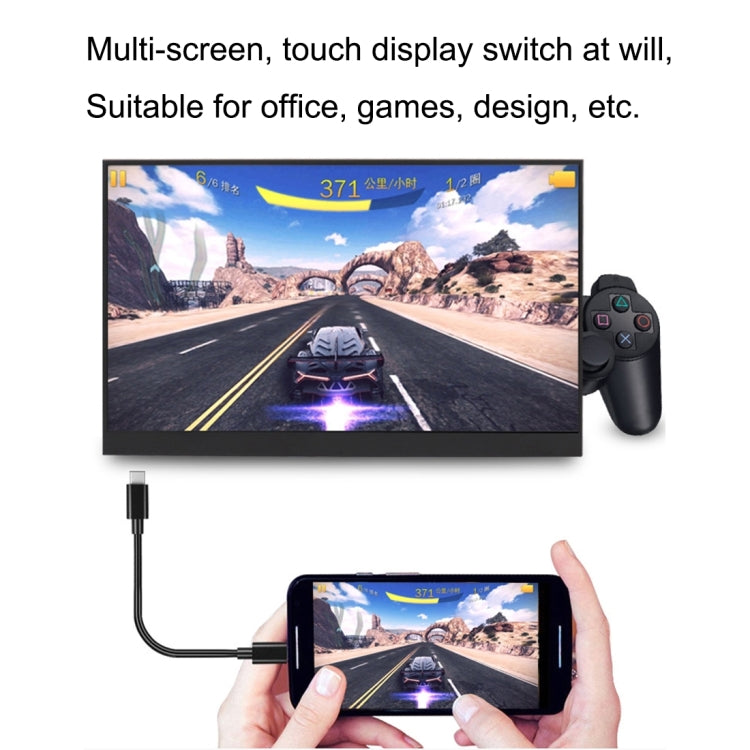 شاشة LED محمولة مقاس 15.6 بوصة بدقة 1080P تدعم HDR، 15.6 بوصة 1080P
