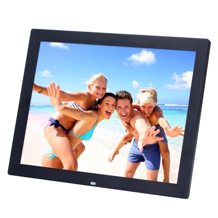 إطار صور رقمي بشاشة LED عالية الدقة مقاس 15 بوصة مع حامل وجهاز تحكم عن بعد، Allwinner، منبه / MP3 / MP4 / مشغل أفلام، 15 بوصة Allwinner