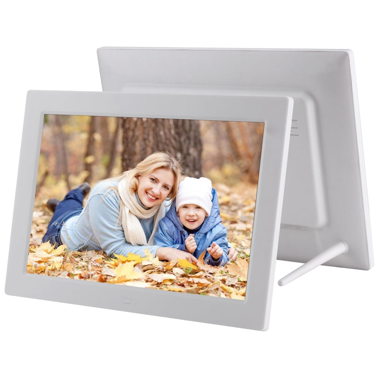 إطار صور رقمي LED بحجم 13 بوصة مع جهاز تحكم عن بعد، مشغل MP3 / MP4 / أفلام، يدعم إدخال USB / بطاقة SD، مكبر صوت ستيريو مدمج، 13 بوصة