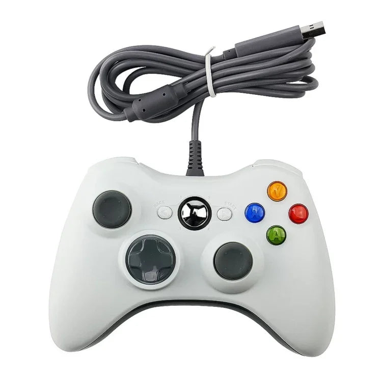 يد تحكم سلكية USB 2.0 لجهاز XBOX360، توصيل وتشغيل، طول الكابل: 2.5 م، لـ XBOX360، لـ XBOX360 (أسود)