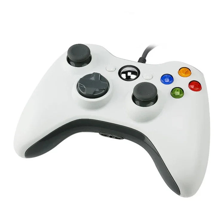 يد تحكم سلكية USB 2.0 لجهاز XBOX360، توصيل وتشغيل، طول الكابل: 2.5 م، لـ XBOX360، لـ XBOX360 (أسود)