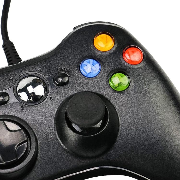 يد تحكم سلكية USB 2.0 لجهاز XBOX360، توصيل وتشغيل، طول الكابل: 2.5 م، لـ XBOX360، لـ XBOX360 (أسود)