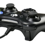 يد تحكم سلكية USB 2.0 لجهاز XBOX360، توصيل وتشغيل، طول الكابل: 2.5 م، لـ XBOX360، لـ XBOX360 (أسود)