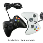 يد تحكم سلكية USB 2.0 لجهاز XBOX360، توصيل وتشغيل، طول الكابل: 2.5 م، لـ XBOX360، لـ XBOX360 (أسود)