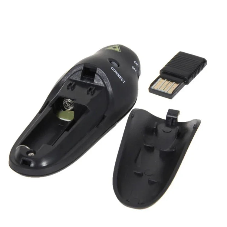 Multimedia Presenter with Laser Pointer & USB Receiver for Projector / PC / Laptop, Control Distance: 15m, 016