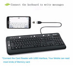 قارئ ذاكرة USB صغير على نمط أندرويد مع منفذ Micro USB OTG