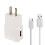 كابل مزامنة USB صغير 5 دبابيس + شاحن سفر بقابس الولايات المتحدة