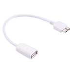 كابل محول OTG بطول 21 سم من Micro USB 3.0 ذكر إلى USB 2.0 أنثى