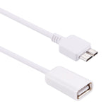 كابل محول OTG بطول 21 سم من Micro USB 3.0 ذكر إلى USB 2.0 أنثى