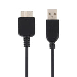 كابل USB 2.0 AF إلى Micro-B + USB 2.0 OTG لجالاكسي نوت III / N9000، مع طاقة، الطول: 24 سم (أسود)