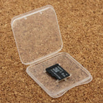 100 قطعة علبة تخزين بلاستيكية شفافة لبطاقات Micro SD (بطاقة TF)، بطاقة TF