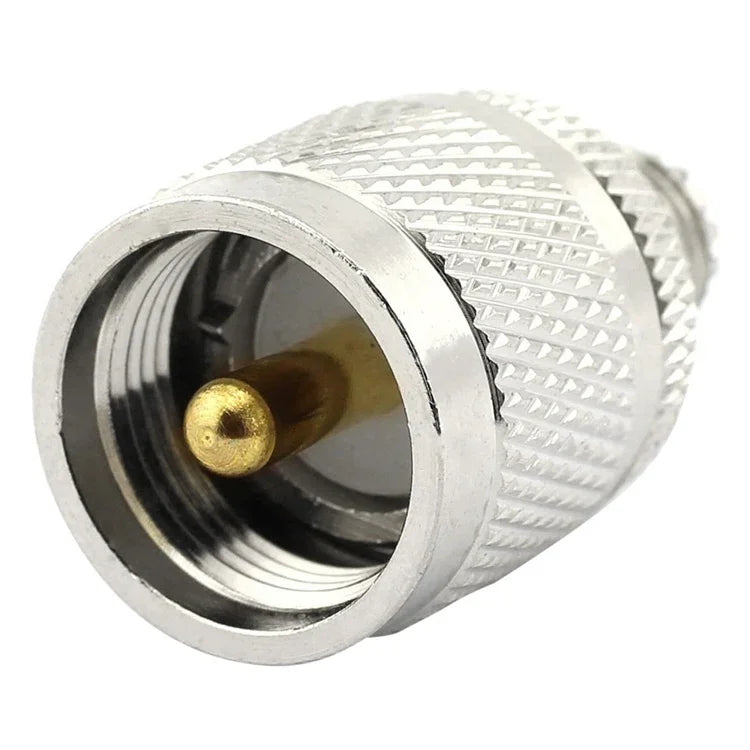 محول موصل ذكر UHF إلى أنثى Mini UHF RF كوكسيال، من ذكر UHF إلى أنثى Mini UHF