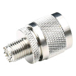 محول موصل ذكر UHF إلى أنثى Mini UHF RF كوكسيال، من ذكر UHF إلى أنثى Mini UHF
