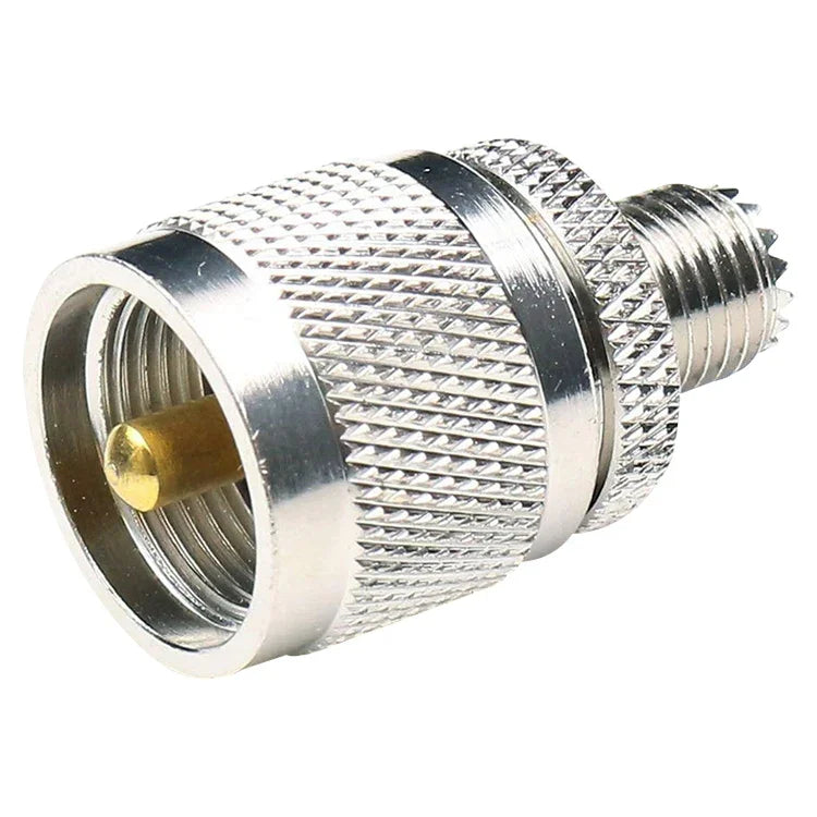 محول موصل ذكر UHF إلى أنثى Mini UHF RF كوكسيال، من ذكر UHF إلى أنثى Mini UHF