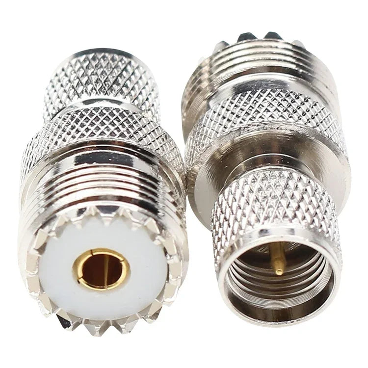 موصل من أنثى UHF إلى ذكر Mini UHF، من أنثى UHF إلى ذكر UHF
