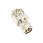 محول موصل ذكر Mini UHF إلى أنثى UHF RF كوكسيال، من ذكر UHF إلى أنثى UHF