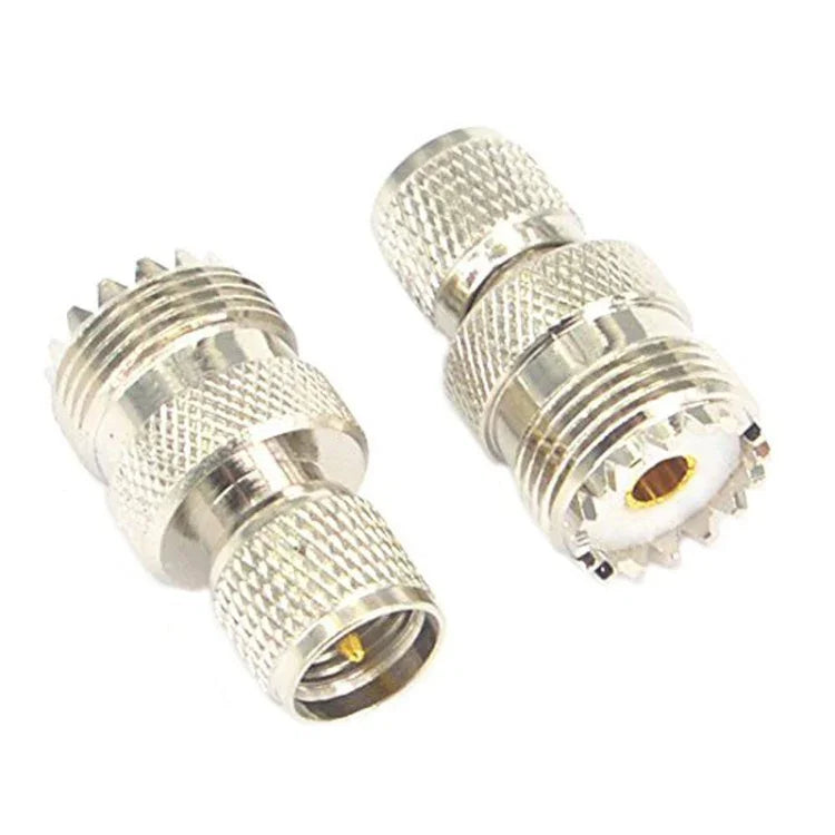 محول موصل ذكر Mini UHF إلى أنثى UHF RF كوكسيال، من ذكر UHF إلى أنثى UHF