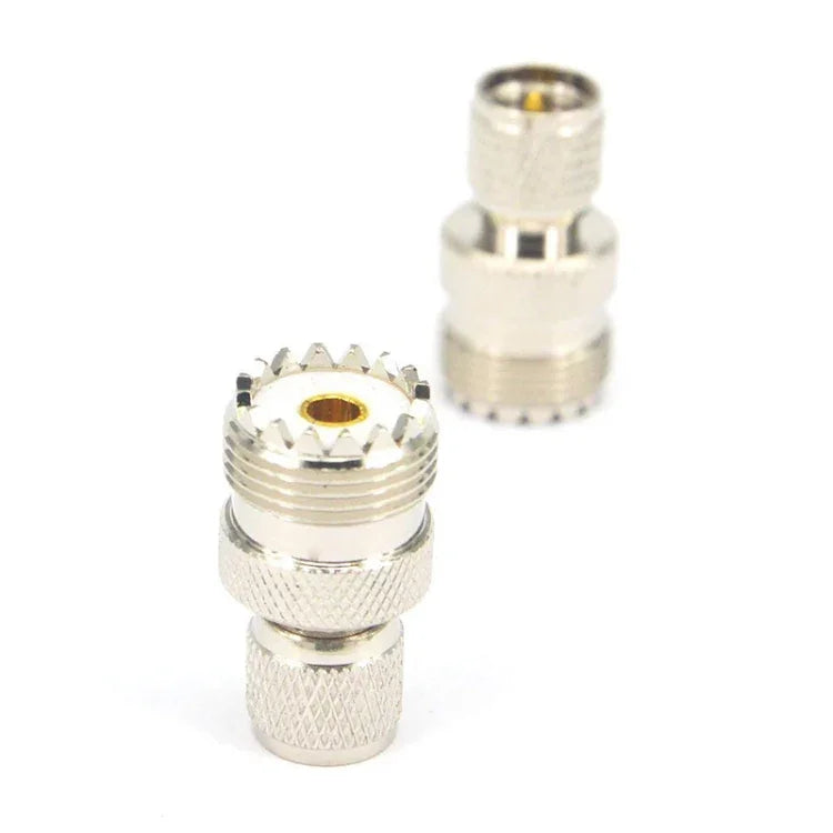 محول موصل ذكر Mini UHF إلى أنثى UHF RF كوكسيال، من ذكر UHF إلى أنثى UHF