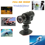 كاميرا خوذة رياضية F9 بدقة فل إتش دي 1080P / كاميرا رياضية / كاميرا دراجة، تدعم بطاقة TF، عدسة بزاوية واسعة 120 درجة، F9
