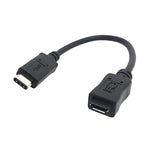كابل CY-201 USB 3.1 Type-C ذكر إلى Micro USB 2.0 أنثى لنوكيا N1، طول الكابل: 20 سم