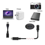كابل CY-201 USB 3.1 Type-C ذكر إلى Micro USB 2.0 أنثى لنوكيا N1، طول الكابل: 20 سم