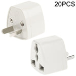 20 PCS Plug Adapter, Travel Power Adaptor with AU Socket Plug, AU Plug(20 PCS)