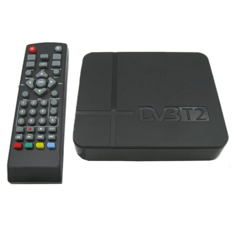جهاز استقبال أرضي صغير HD DVB-T2، يدعم USB / HDMI / MPEG4 / H.264