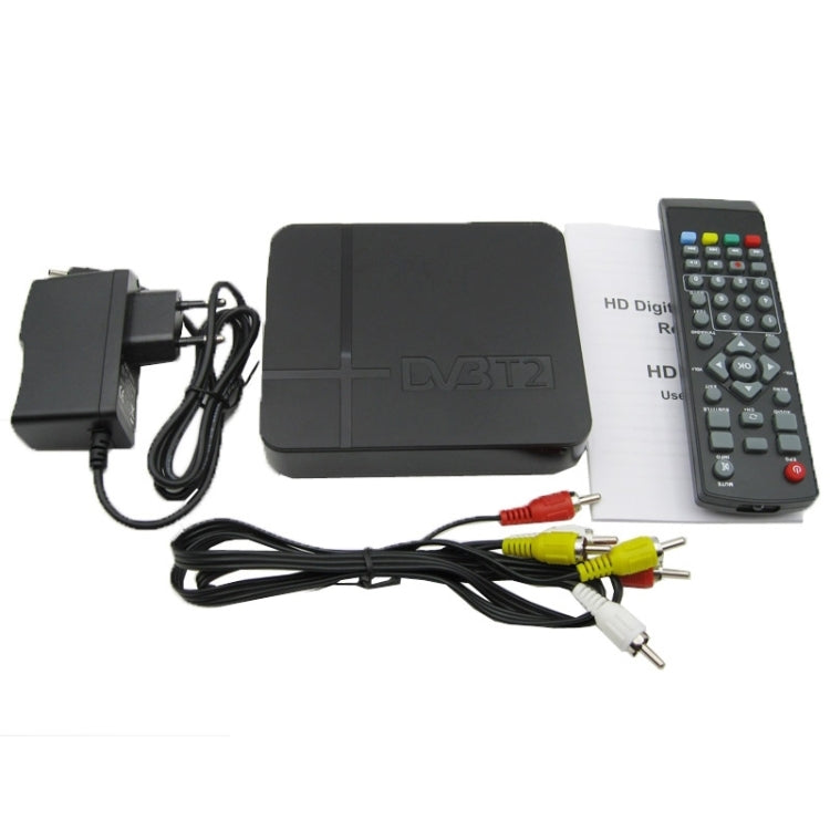 جهاز استقبال أرضي صغير HD DVB-T2، يدعم USB / HDMI / MPEG4 / H.264