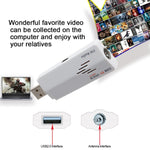 عصا تلفاز تناظرية USB، شاهد التلفاز التناظري على جهاز الكمبيوتر الخاص بك، مع AV IN، مناسبة للعالم، عصا تلفاز