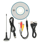 عصا تلفاز رقمية صغيرة USB 2.0 مزدوجة الوحدة DVB تناظرية، تدعم FM + AV + DVB-T / T2 / C، DVB-T/T2/C