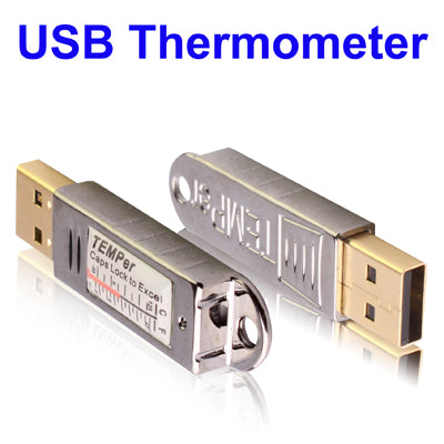 مقياس حرارة USB / حساس رقمي مدمج للكمبيوتر، نطاق درجة الحرارة: من -67 درجة فهرنهايت إلى 257 درجة فهرنهايت