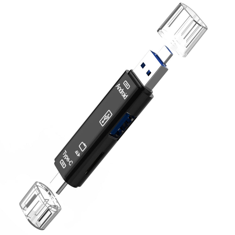 محول قارئ بطاقات 3 في 1 D-188 من TF وUSB إلى Micro USB وType-C OTG