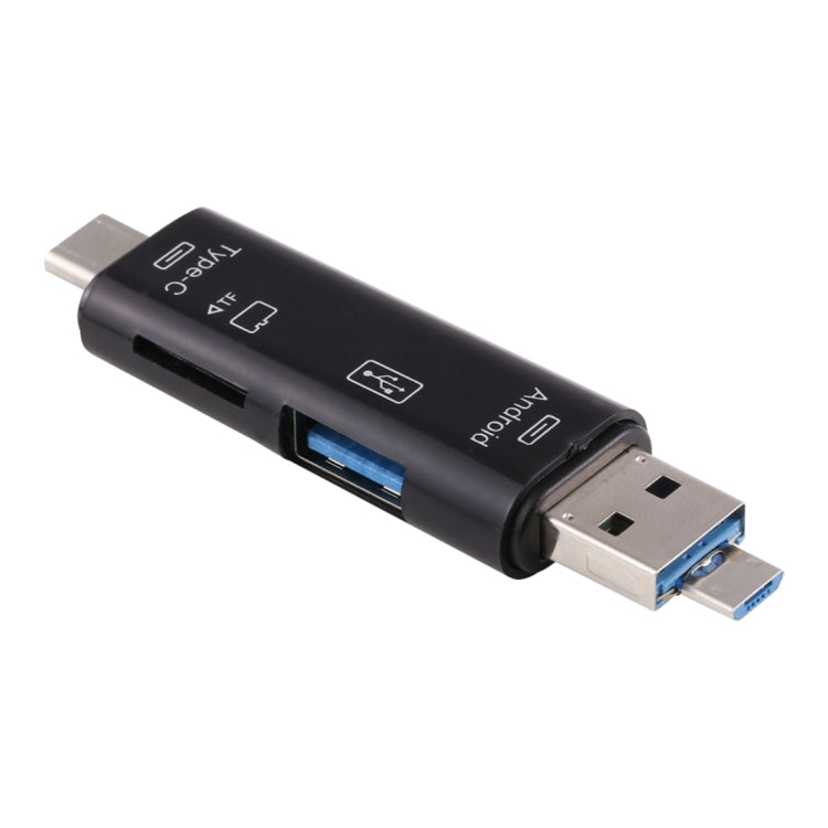 محول قارئ بطاقات 3 في 1 D-188 من TF وUSB إلى Micro USB وType-C OTG