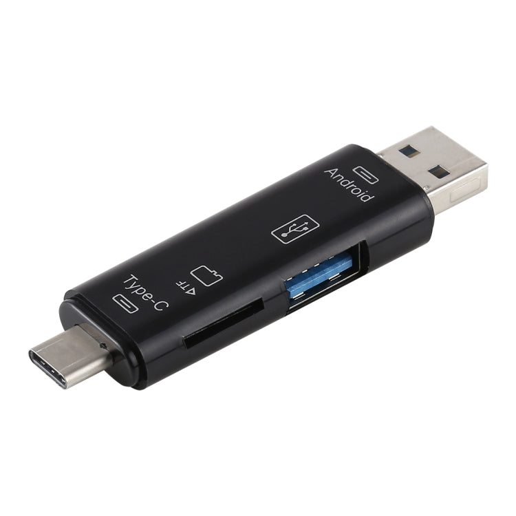 محول قارئ بطاقات 3 في 1 D-188 من TF وUSB إلى Micro USB وType-C OTG